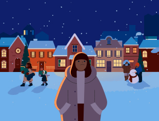 연말의 공허함이 우리를 잇는 빛으로